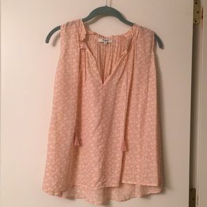 Madewell pink sleeveless shirt